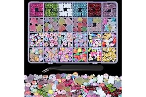 KIKONOKE 230 Pcs Kawaii Nail Charms Mixed Clear Gummy Bear Beads and Heart Star Flatback Resin Charms, Cute 3D Sugar Bee Bow Slime Charms for Women Nail Art Design Jewelry Making Accessory