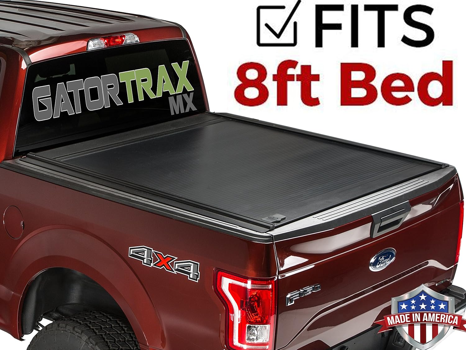 Gatortrax Mx Tonneau Truck Bed Cover G80375 Ford F 150 2015 2017 8 Ft Bed Tonneau Covers Amazon Canada