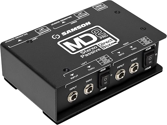 S-Max MD2Pro - Stereo Passive Direct Box - PROCESSOR: Amazon.es: Instrumentos musicales