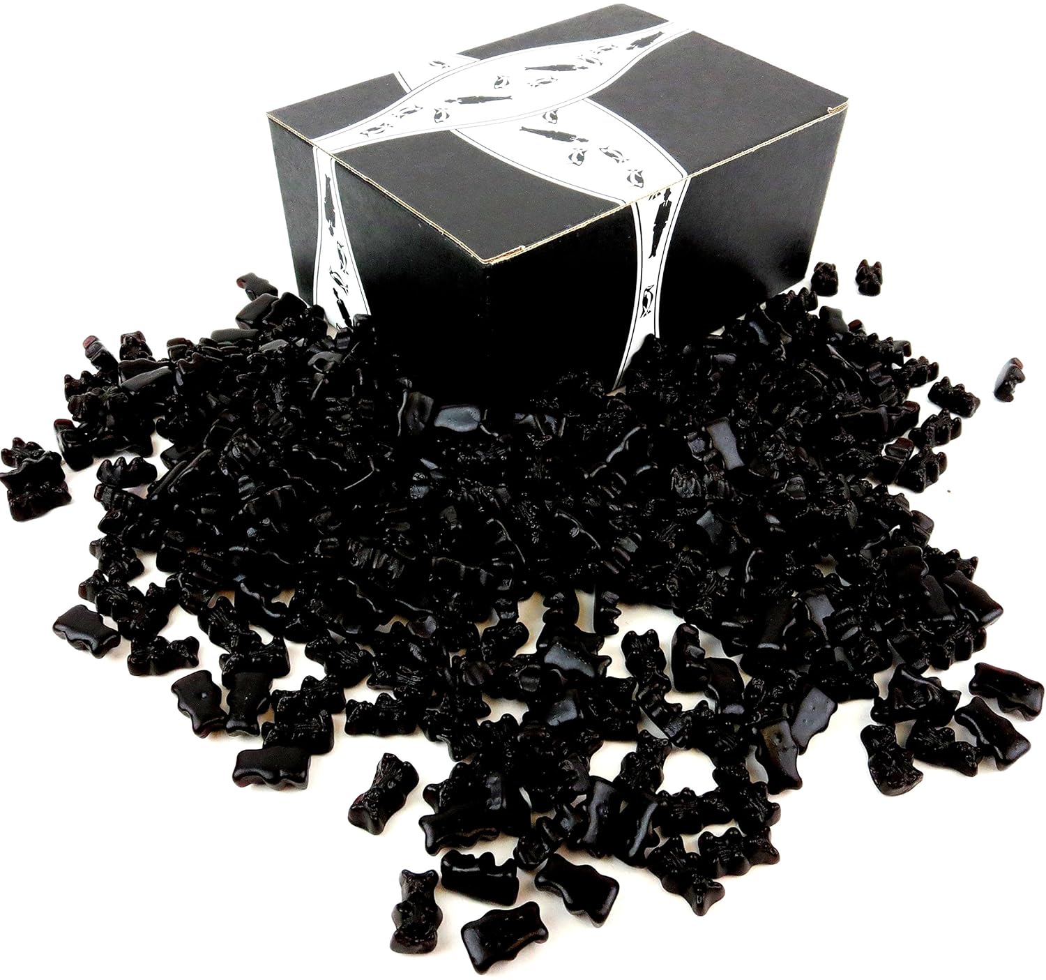Amazon Com Gustaf S Sugar Free Black Licorice Bears 2 2 Lb Bag In A Blacktie Box Grocery Gourmet Food
