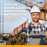 Build with Colour 8in Rebar Reinforcing Mesh Ties 1,000 Heavy-Duty Double Loop view 6