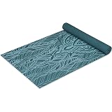 Gaiam Yoga Mat - Classic 4mm Print Exercise & Fitness Mat for All Types of Yoga, Pilates & Floor Exercises (68" x 24" x 4mm Thick)