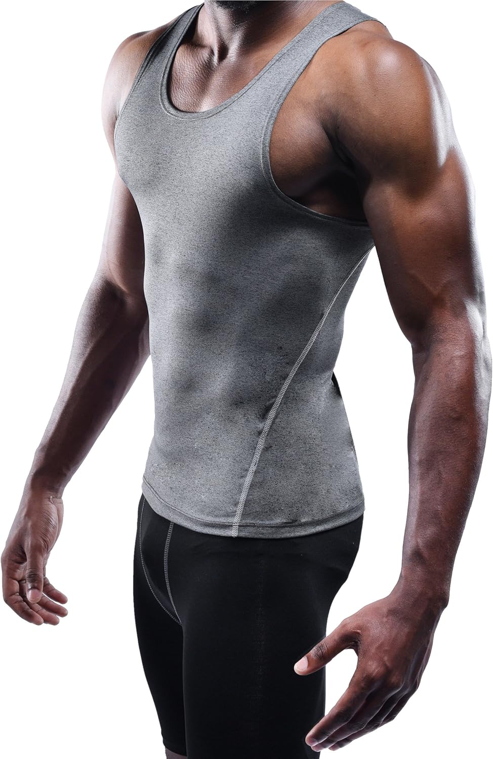 Neleus Men's 3 Pack Athletic Compression Under Base Layer Sport Tank Top at  Men’s Clothing store
