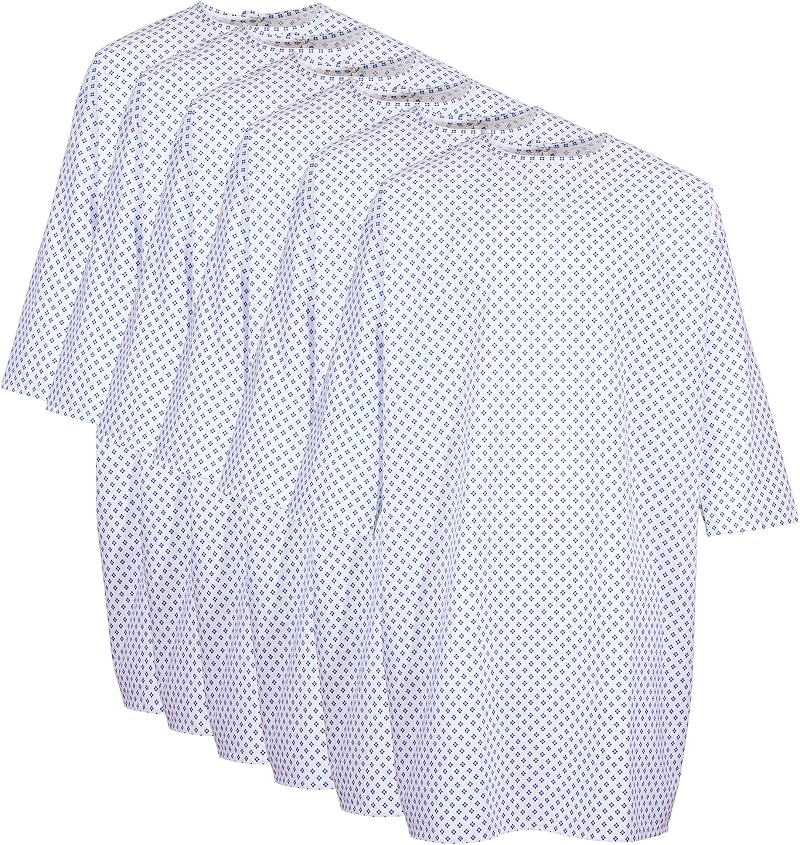 Profound Care Hospital Gown 6 Pack Cotton Blend Unisex Patient Gowns Up to 2XL
