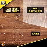 SOL 4 Pack Dust Sheets 3.6m x 2.7m Large Clear Plastic Sheets view 3