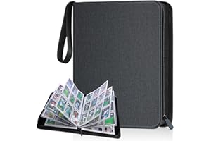 KITOYZ 900 Pockets Card Binder, Trading Card Album Display Holder, PU Cover Zip Binder for Cards, Durable Card Holder Album for TCG Game Cards And Sports Cards
