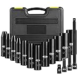 BLACKROBOT 1/2" Drive Impact Socket Set Glossy