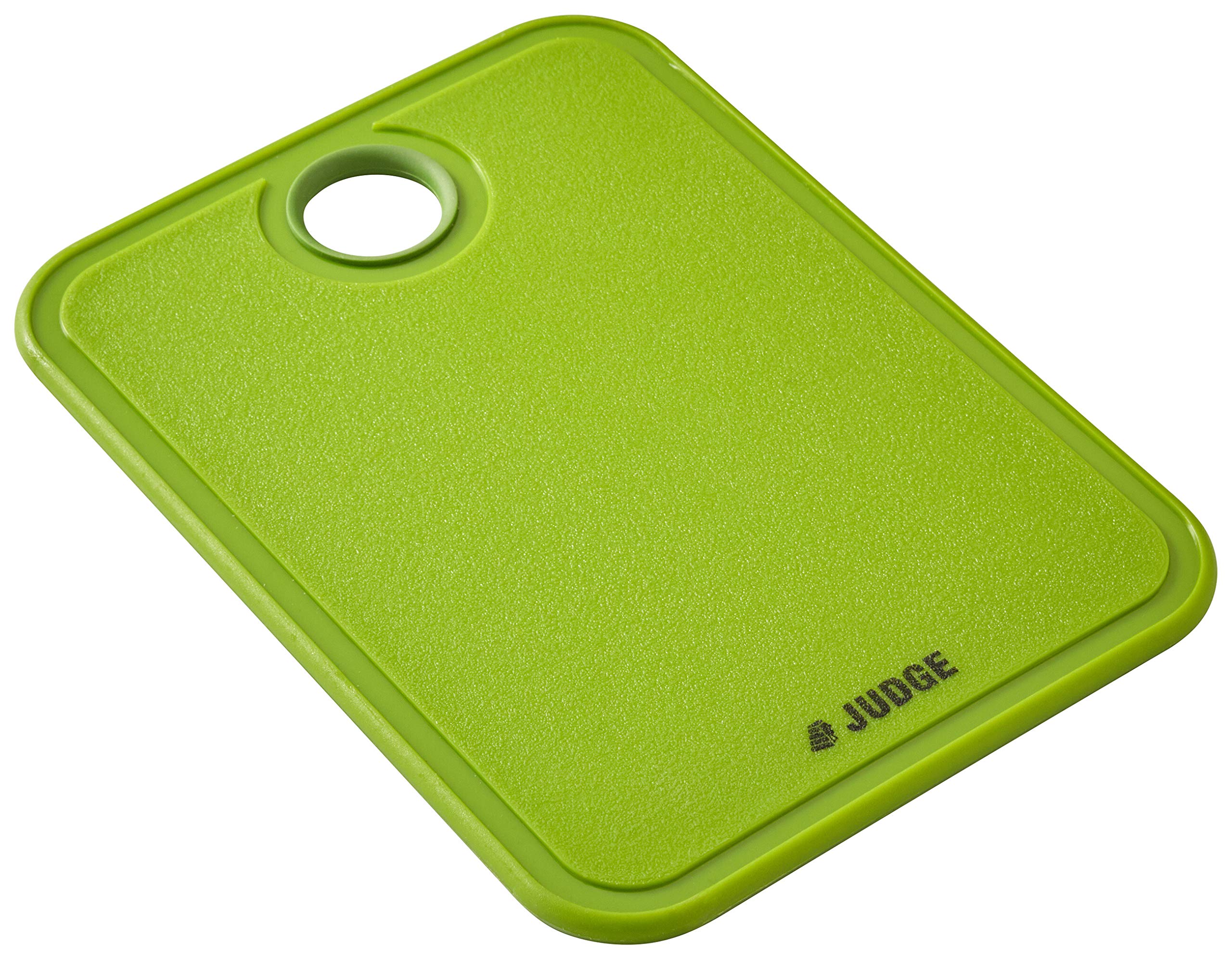Judge Small Chopping Board for Kitchen, Non-Slip BPA-Free Plastic Cutting Mat & Cutting Board for Kitchen with Hanging Loop & Juice Groove, Dishwasher Safe, 19cm x 14cm