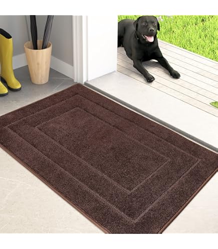 PURRUGS Easy Care Area Rug 4x6 Ft – Machine Washable, Non-Slip, Low Profile, For Entryway & Bedroom