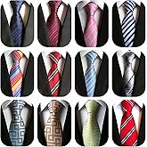 WeiShang Classic Men's Silk Tie Necktie Woven JACQUARD Neck Ties