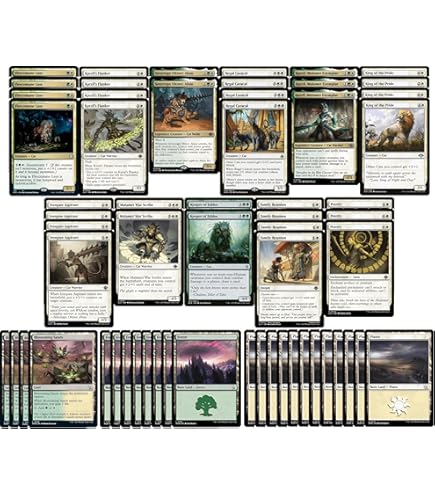 Elite Mono White Cat Deck - 60 Card Modern & Pioneer Legal MTG Deck - Custom Built For Magic The Gathering