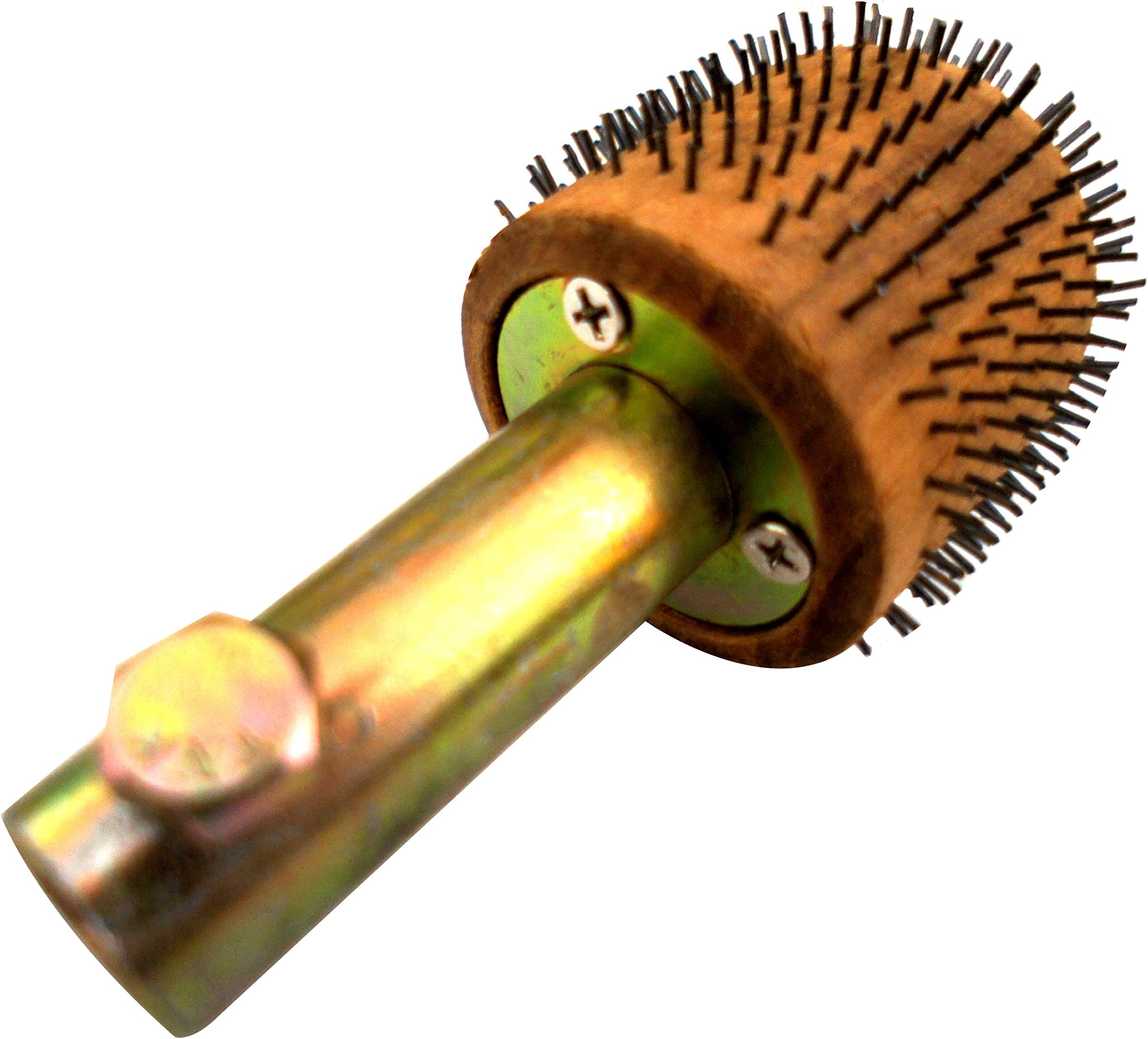 Coconut Shredding Machine Head | Steel Pins & Eucalyptus Core