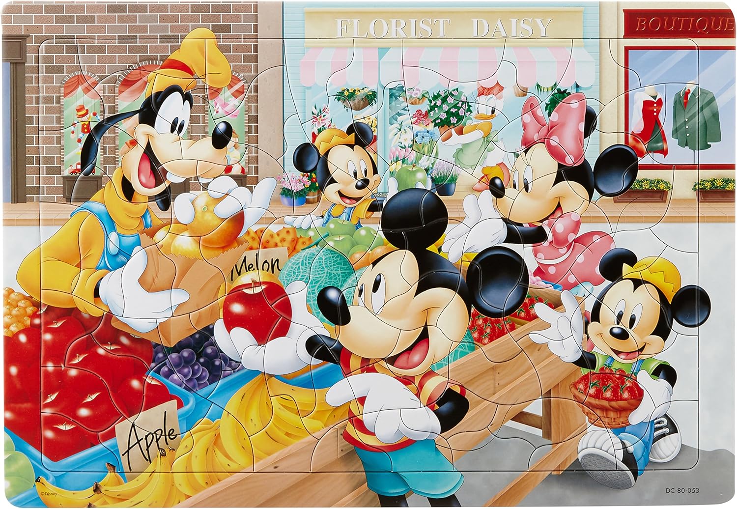 Amazon 80ピース 子供向けパズル ディズニー くだものやさん チャイルドパズル ジグソーパズル おもちゃ