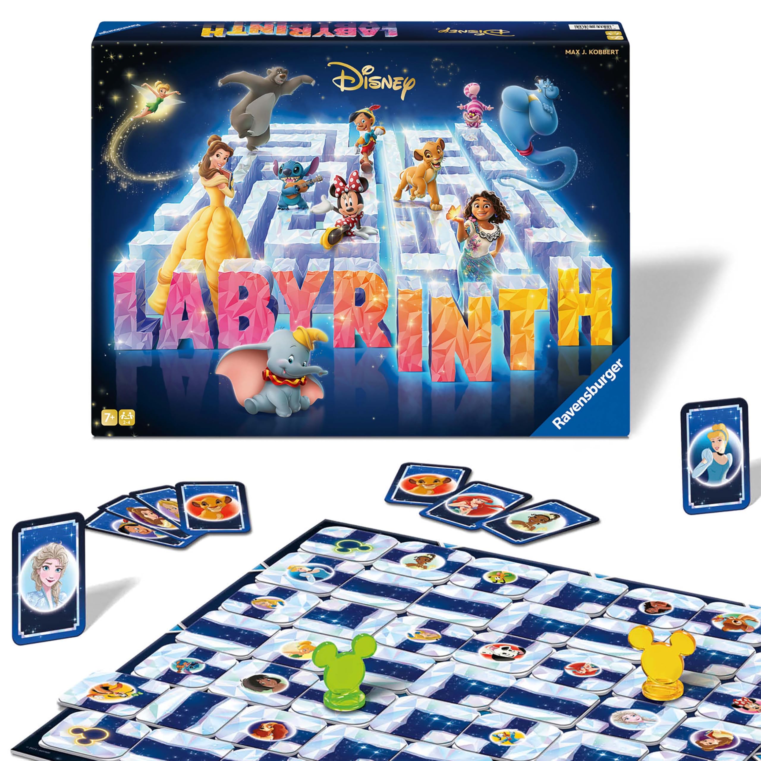 Ravensburger Disney Labyrinth 100th Anniversary Edition Moving Maze Family Board Game for Kids & Adults Age 7+ | Strategy Game for 2–4 Players | Magical Disney Gift