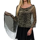 ShineGlitz Shawls and Wraps for Evening Dresses, Metallic Glitter Shawls for Women, Sparkling Wedding Giving Shawl Gift