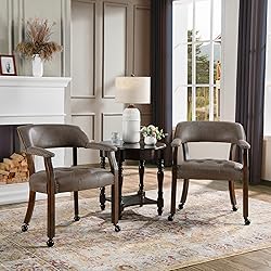 JESONVID Dining Chair with Casters Set of 2, Accent