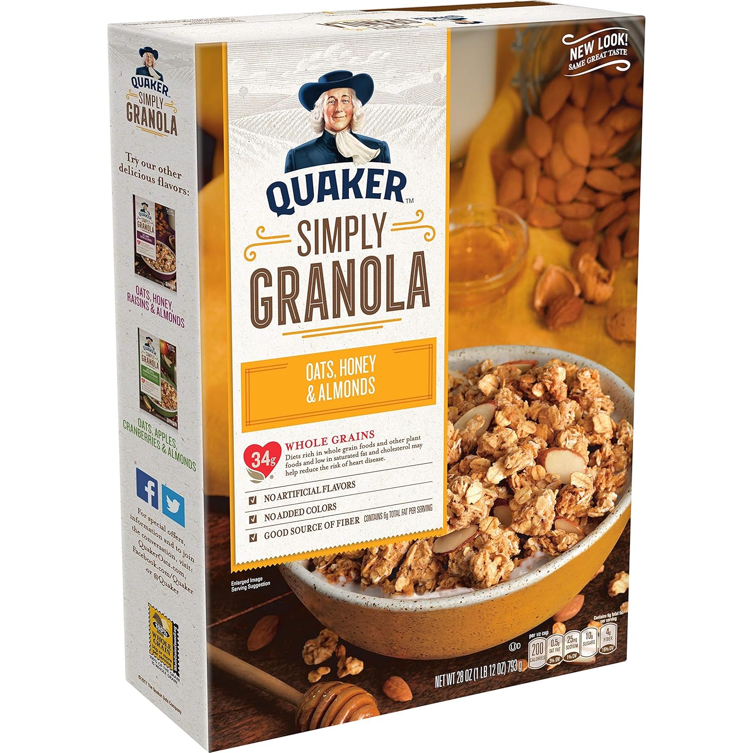 Quaker Oats Granola Cereal Nutrition Facts Runners High Nutrition