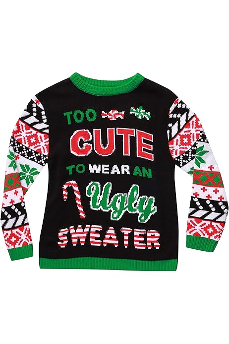Suéter De Navidad Niño Peanuts Suéter Navideño Feo Para Niños