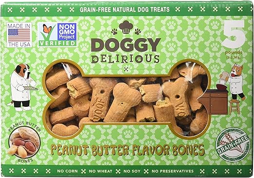 doggy delirious peanut butter bones