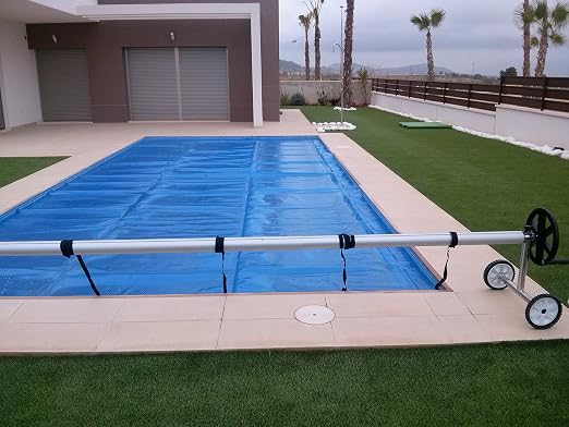 Warmpool Enrollador Premium Y Manta Termica para Piscina de 8x4 ...