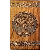 Wooden Cremation Urn for Ashes - Tree of Life Urns, Elegant Funeral and Memorial Urn for Adults, Children, Pets and Loved Ones, Keepsake Urns for Smaller Remembrances (Keepsake 20 Cubic inches)