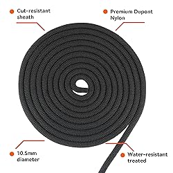 SEAMUS Static Rope 10.5mm UIAA Rappelling Rope 15M