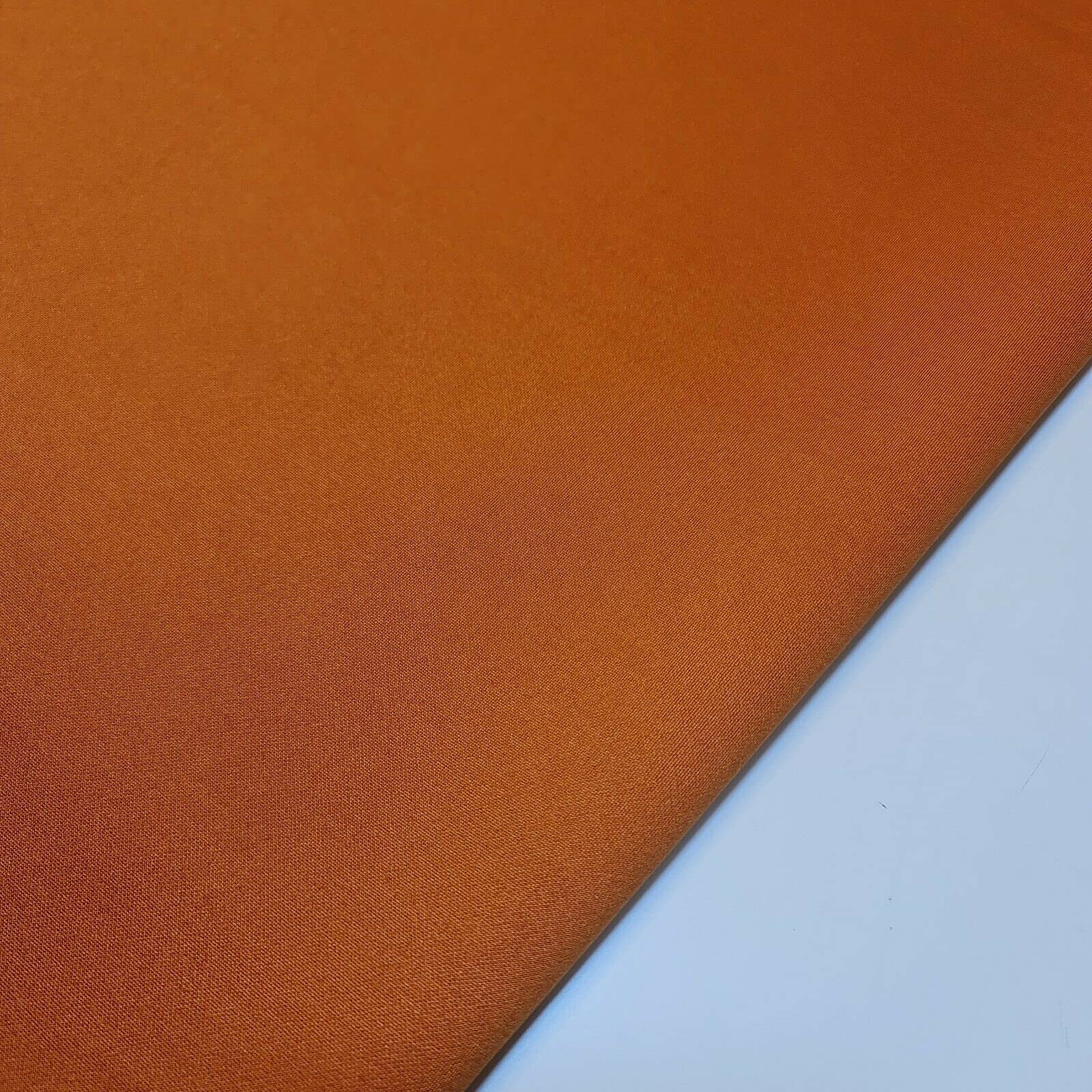 Plain Scuba/Crepe Jersey Stretch Spandex Dress Fabric Material 58" Wide (Rust)