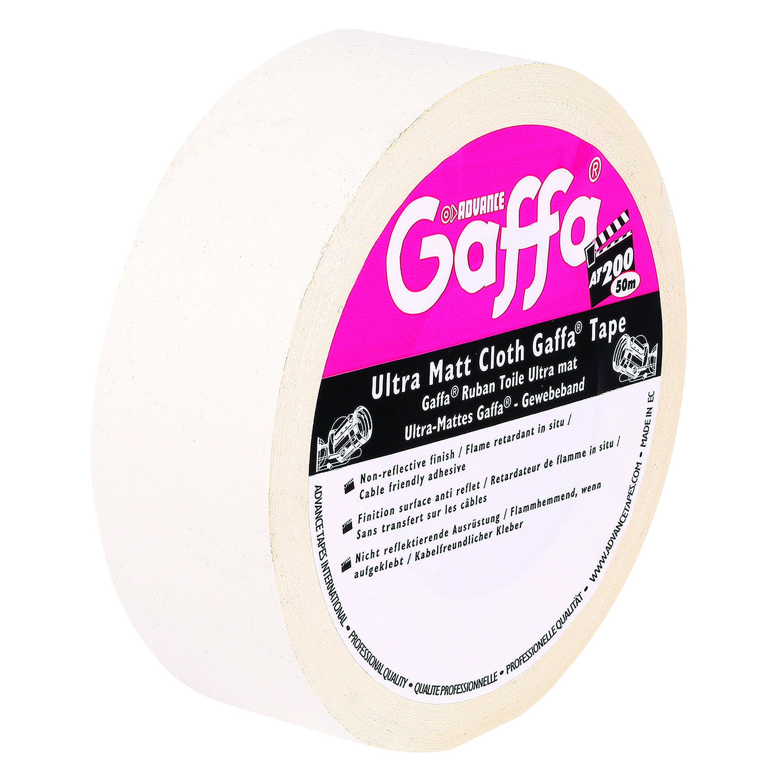 Advance Tapes 5805 W - Gaffa dull white 50mm x 50m