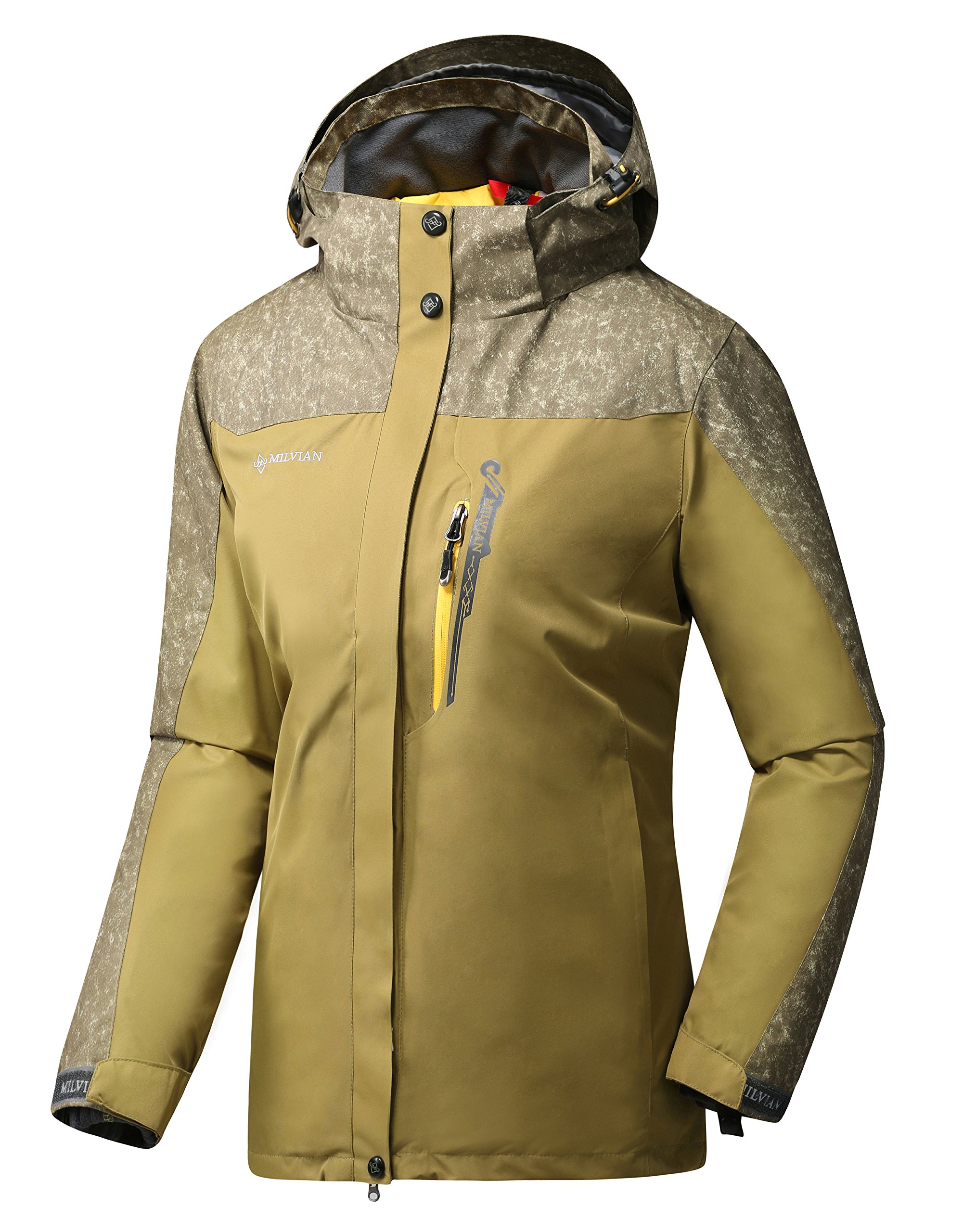 Women Hooded Front-zipper Multifunctional Waterproof Lightweight Hiking Climbing Raincoat Outdoor Sports Jackets&Pants…