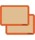 thumbnail image 2 of 2-Pack Silicone Baking Mats - 11.75 Inch Square Non-Stick Mats For Cake Pans, Air Fryers & Toaster Ovens 2 of 11