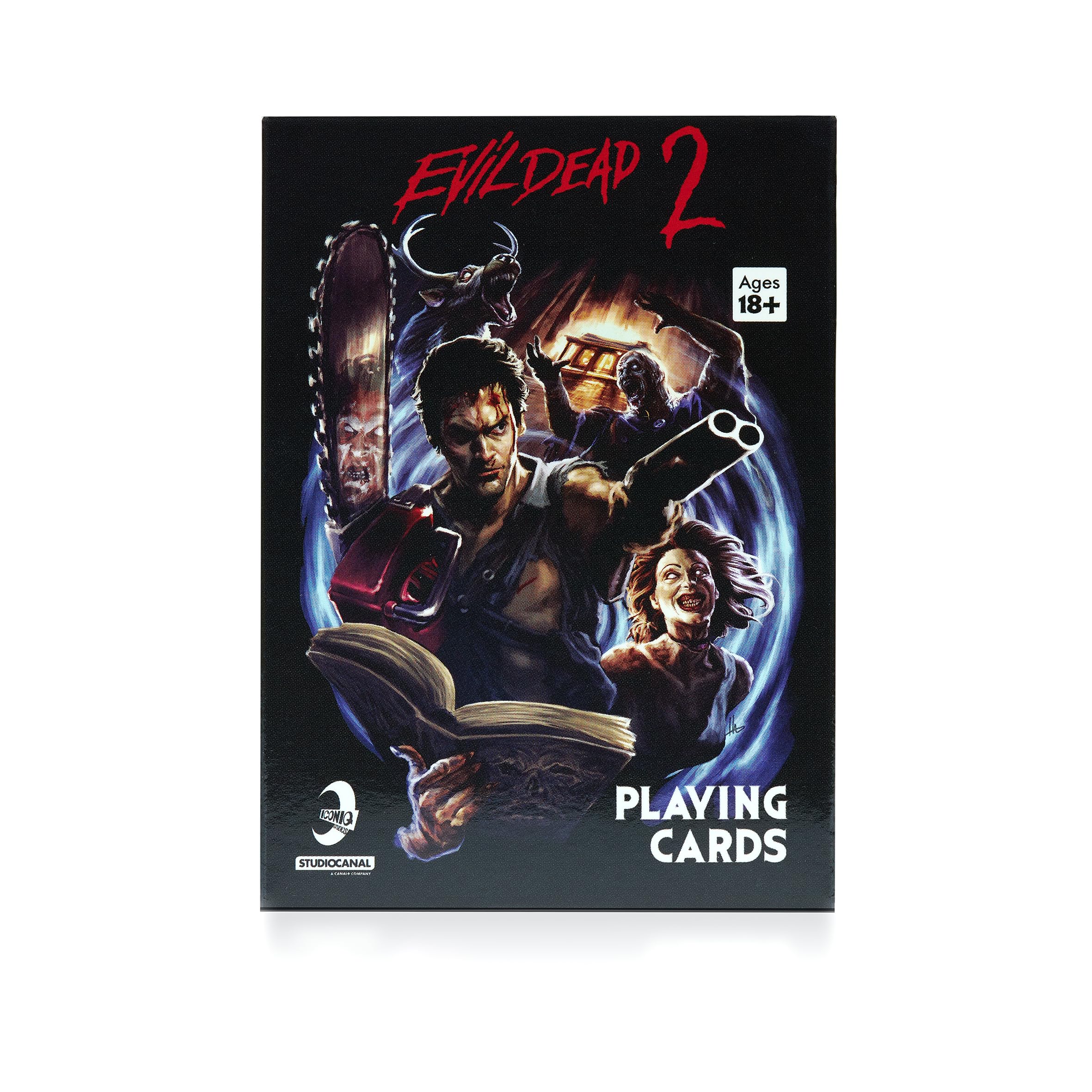 Iconiq Studios Evil Dead 2 Playing Cards fully licensed Ash Williams Groovy 54 cards linen lined poker size