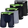 New Balance Men's Mesh 5" No Fly Boxer Brief (4 Pack)