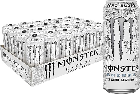 Monster Energy Zero Ultra Sugar Free Energy Drink 16 Ounce Pack Of 24 Amazon Com Grocery Gourmet Food
