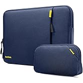 tomtoc 360 Protective Laptop Sleeve Set for 16-inch MacBook Pro M4/M3/M2/M1 Pro/Max A3403 A3186 A2991 A2780 A2485 2024-2019, Dell XPS 16 Plus Laptop, Water-Resistant MacBook Case with Accessory Pouch