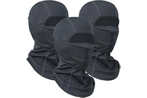 QINGLONGLIN Balaclava Ski Mask 3 Pieces Full Face Cover for Men and Women Breathable Windproof Balaclava Face Mask for Skiing & Snowboard