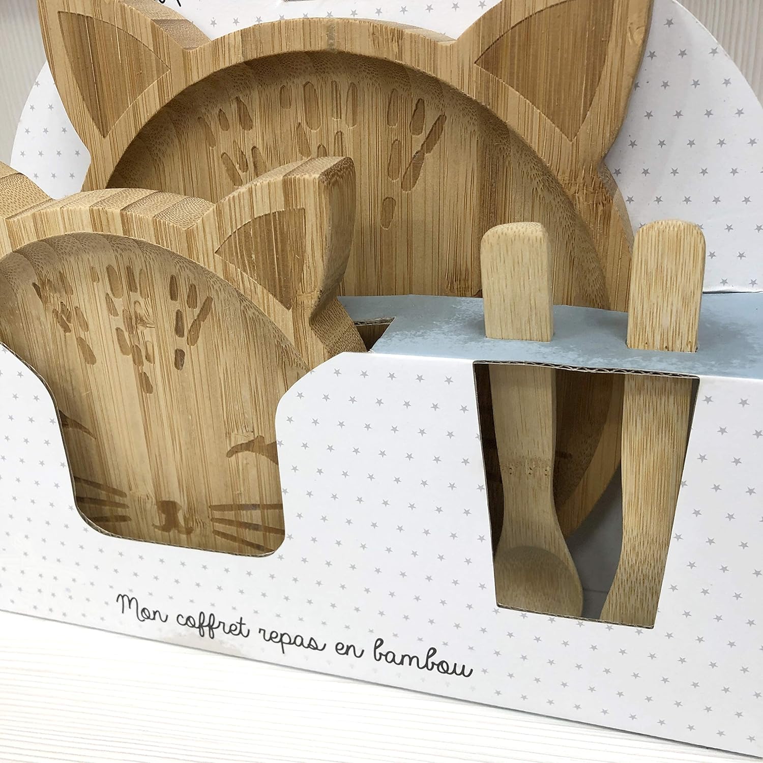 2 Assiettes Et 2 Couverts Kdo Magic Couverts Enfant Bois Personnalises Coffret Repas Bebe En Bambou Prenom Grave Couverts Pour Enfants Cuisine Et Maison Centroarco Com