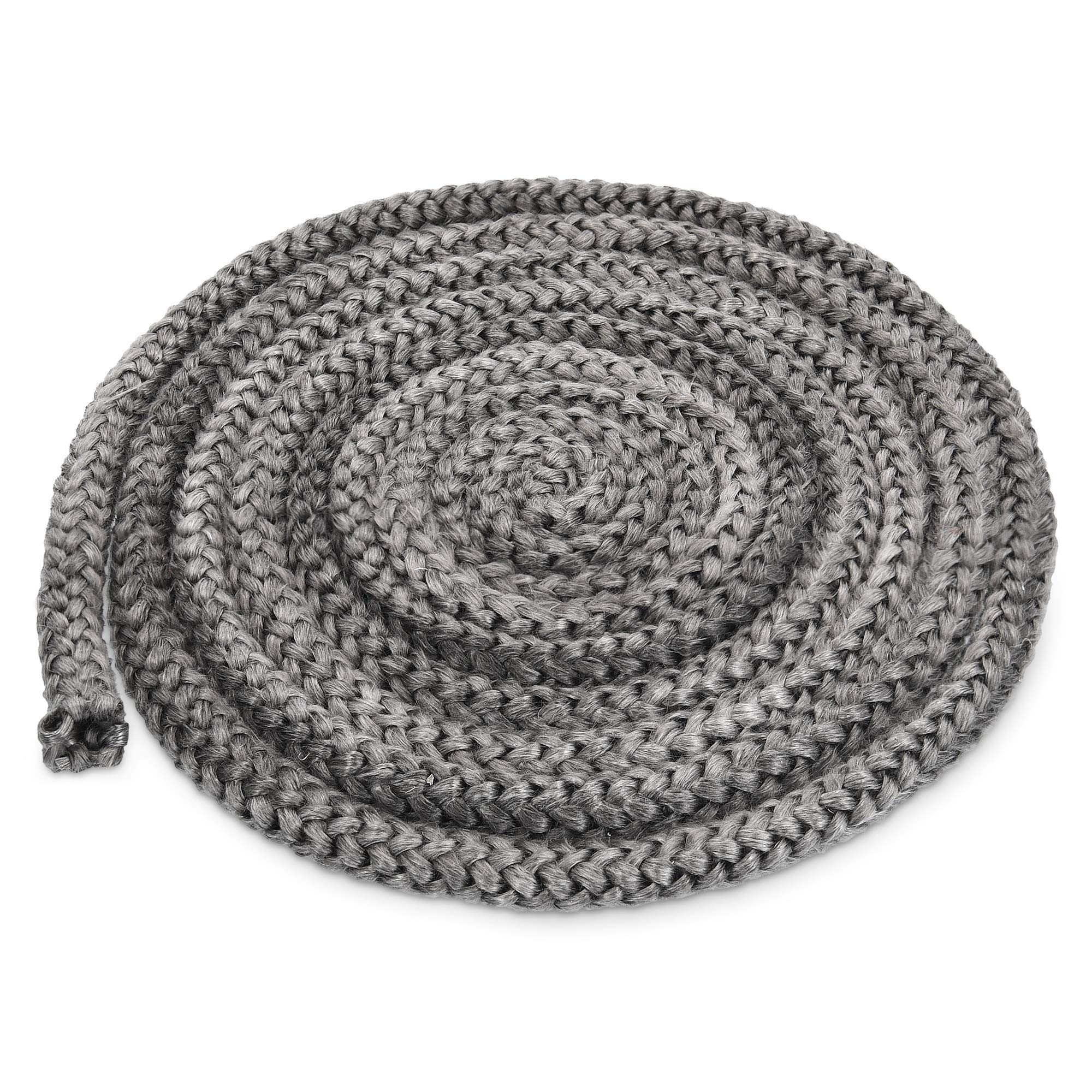 Navaris Stove Door Seal Rope - 3m Long x 10mm Thick - Replacement Sealer for Stoves, Smoker, Fireplace, Log Burner, Glass - Heat and Fire Resistant