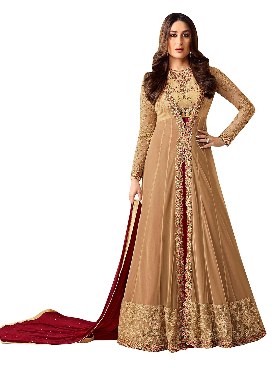 latest designs of long anarkali suits