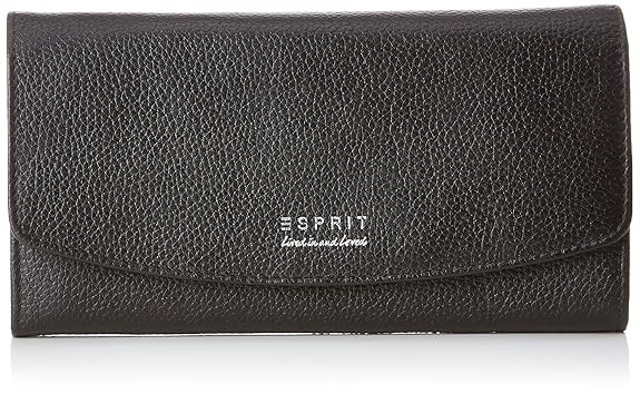 ESPRIT Damen 028ea1v029 Geldbörse, Schwarz (Black) 1x10x19 cm