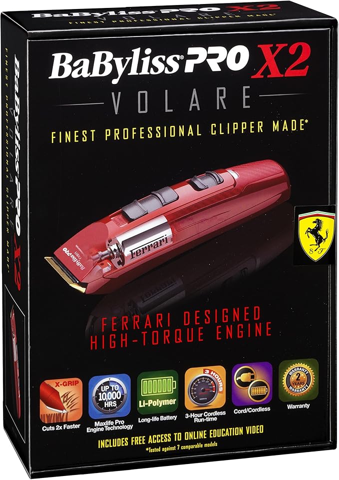 red babyliss clippers