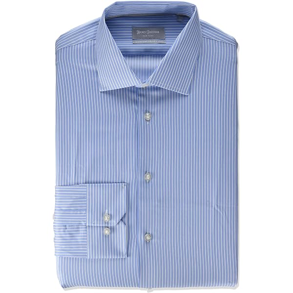 Amazon.com: Hickey Freeman Button Down Regular Fit Shirt, Navy, Small :  Clothing, Shoes & Jewelry
