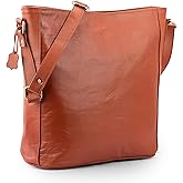 URBAN LEATHER Vintage Leather Shoulder Crossbody Bags for Women, Office Work Bag with Secured Tablet Compartment, Genuine Leather Handmade Sling Cross Body Purses for women