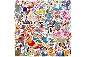 100Pcs Cartoon Stickers, Waterproof Vinyl Stickers, Asverbet Stickers Decals for Laptop, Computer, Water Bottle, Luggage, Not