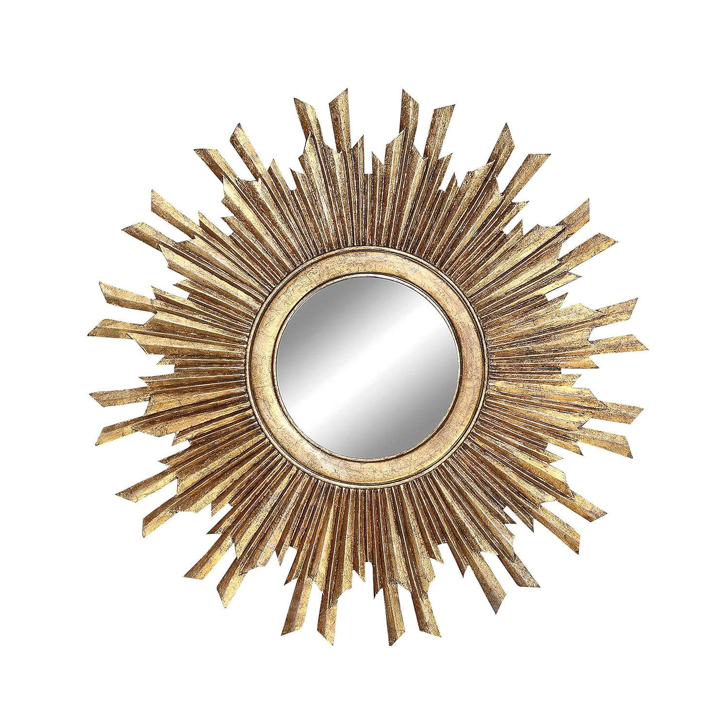 Gold Starburst wall Mirror for chic Parisian style. #parisianstyle #wallmirrors
