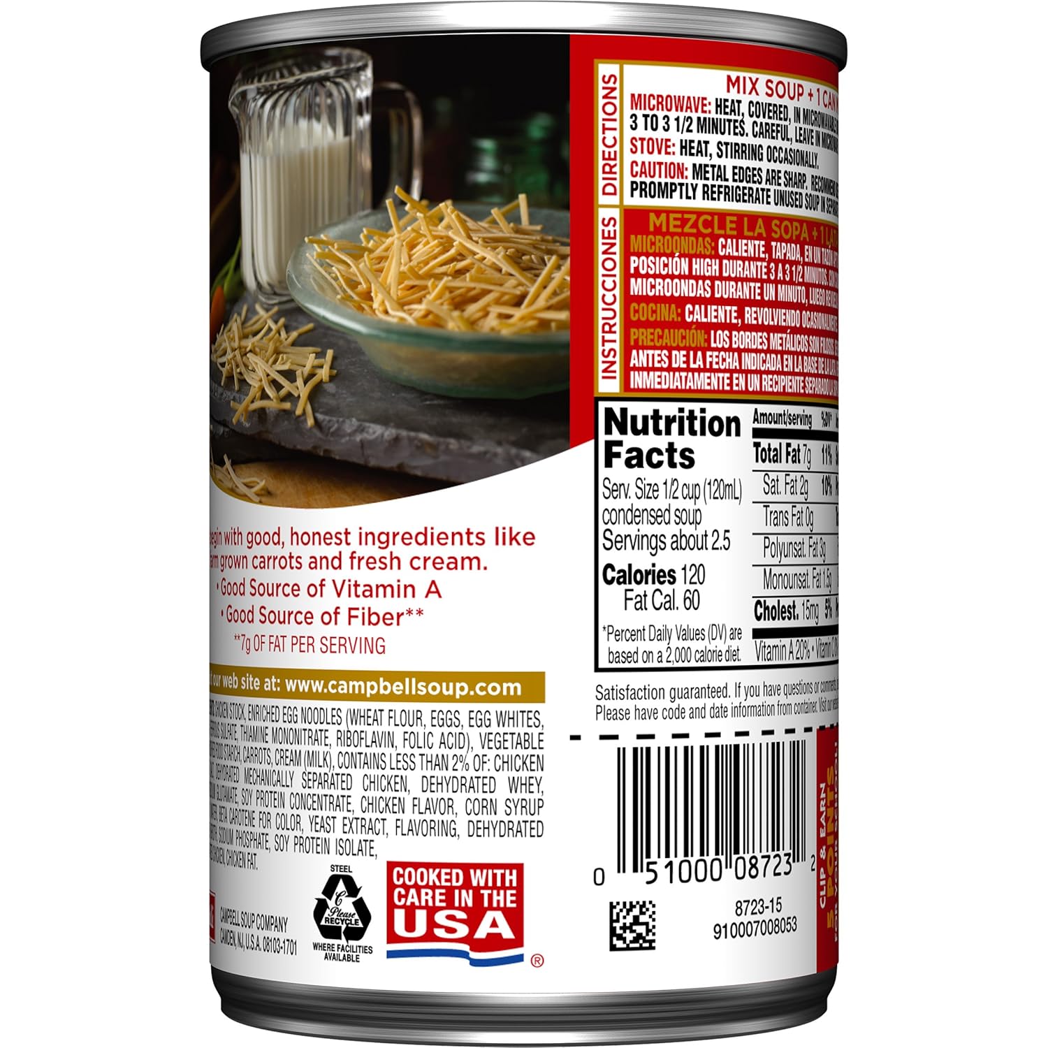 Campbells Condensed Creamy Chicken Noodle Soup, 10.5 oz. Can