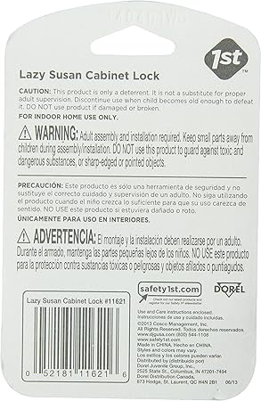 baby proof lazy susan cabinet