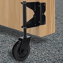 Gate Wheel Spring-Loaded Gate Caster Kit for Wooden