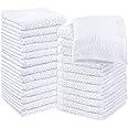 Utopia Towels Cotton Washcloths Set - 100% Ring Spun Cotton, Premium Quality Flannel Face Cloths, Highly Absorbent and Soft F