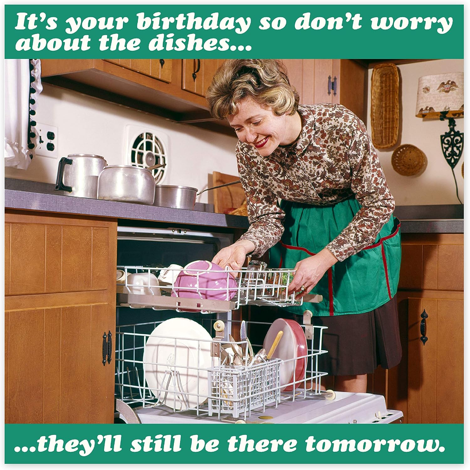 Central 23 Funny Mothers Day Card - 'Do the Dishes' - Rude Birthday Card for Mum - Happy Birthday for Wife - Comes With Fun Stickers - Image 3