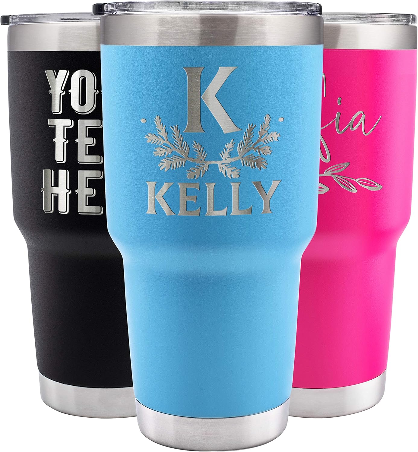 sky blue yeti tumbler 30 oz